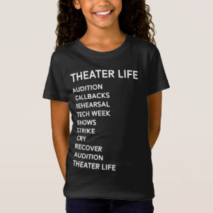 Stadium links rechtsgebied Funny Broadway Theater T-shirt