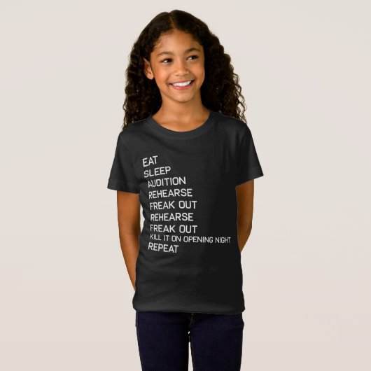 Stadium links rechtsgebied Funny Broadway Theater T-shirt (Voorkant volledig)