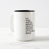 Stadium links rechtsgebied Funny Broadway Theater Tweekleurige Koffiemok (Voorkant links)