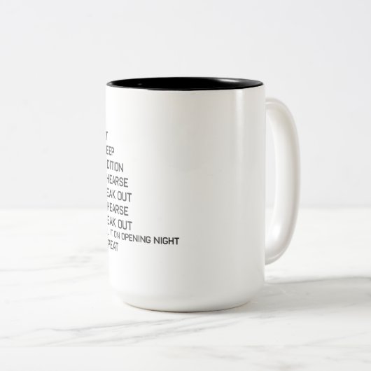 Stadium links rechtsgebied Funny Broadway Theater Tweekleurige Koffiemok (Voorkant rechts)