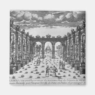 Stadium van Giacomo Torelli voor "Venere Gelosa" Magneet