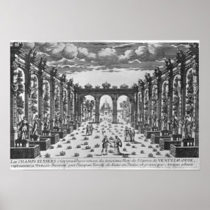Stadium van Giacomo Torelli voor "Venere Gelosa" Poster
