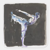 Stadium Vierkante Sticker (Voorkant)