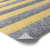 Stadiumtrap tussen rijen groene stoelen poster (Hoek)