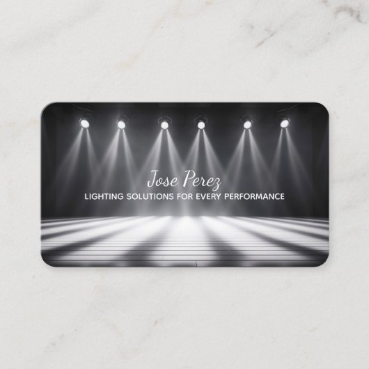 Stadiumverlichting Visitekaartje (Voorkant)