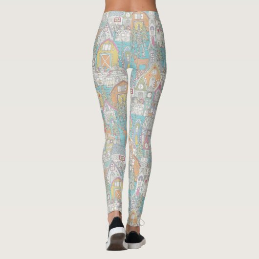  stadje gingerbrood pastel leggings (Achterkant)