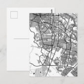 Stadkaart van Ciudad Juárez Mexico Briefkaart (Voorkant / Achterkant)
