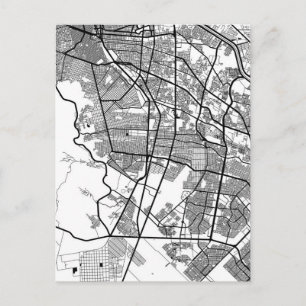 Stadkaart van Ciudad Juárez Mexico Briefkaart