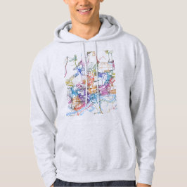 Stadkaart van Rostov aan de Don Rusland Hoodie