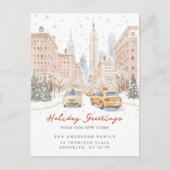 Stads Kerst Nieuw Adres Aankondiging (Voorkant)