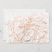 STADS- MODERNE ZEMERIGE KERST(roze goud) Feestdagenkaart (Achterkant)