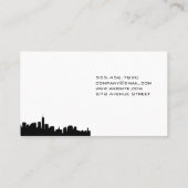 Stads Silhouet | Sleutel Visitekaartje (Achterkant)