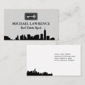 Stads Silhouet | Sleutel Visitekaartje (Voorkant / Achterkant)