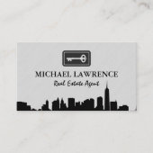 Stads Silhouet | Sleutel Visitekaartje (Voorkant)