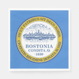 Stads vlag van Boston (Massachusetts) Servet