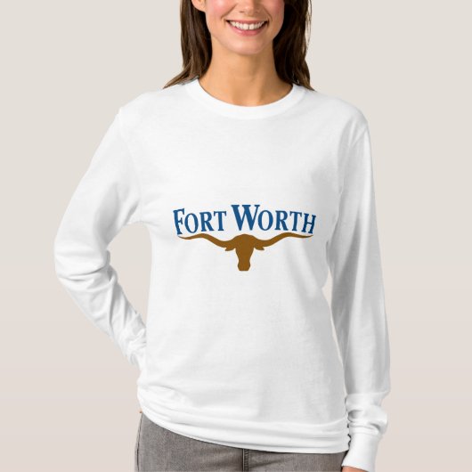 Stads vlag van Fort Worth (Texas) T-shirt (Voorkant)