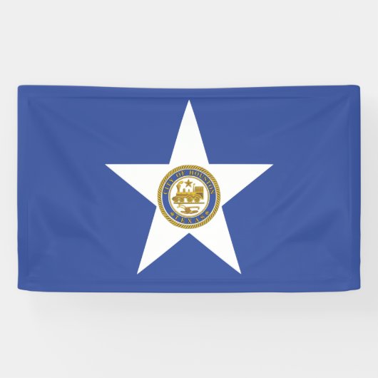 Stads vlag van Houston (Texas) Spandoek (Horizontaal)