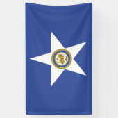 Stads vlag van Houston (Texas) Spandoek (Verticaal)