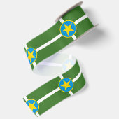 Stads Vlag van Jackson (Mississippi) Satijnen Lint (Achterkant)