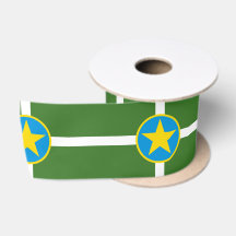 Stads Vlag van Jackson (Mississippi) Satijnen Lint