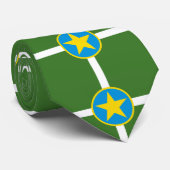 Stads vlag van Jackson (Mississippi) Stropdas (Opgerold)