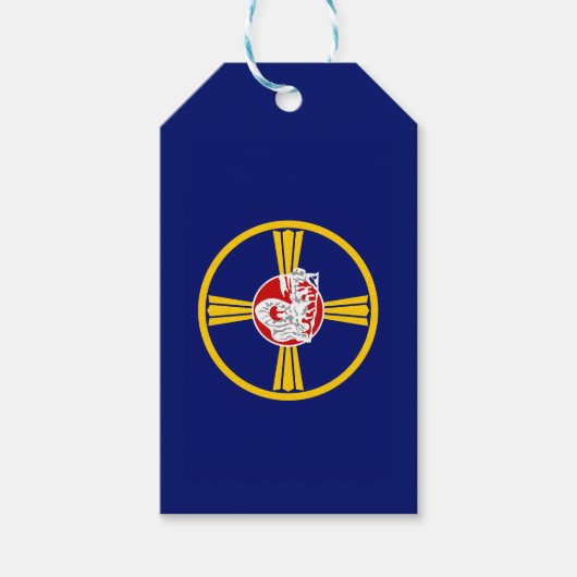 Stads vlag van Omaha (Nebraska) Cadeaulabel (Voorkant)