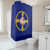 Stads vlag van Omaha (Nebraska) Douchegordijn (In situ)