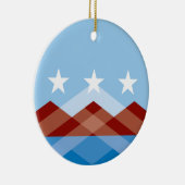 Stads vlag van Peoria (Arizona) Keramisch Ornament (Rechts)