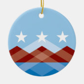 Stads vlag van Peoria (Arizona) Keramisch Ornament (Voorkant)