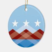 Stads vlag van Peoria (Arizona) Keramisch Ornament (Links)