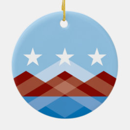 Stads vlag van Peoria (Arizona) Keramisch Ornament