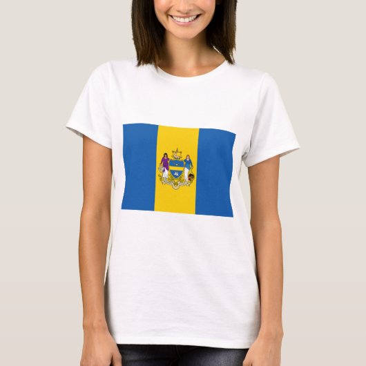 Stads vlag van Philadelphia (Pennsylvania) T-shirt (Voorkant)