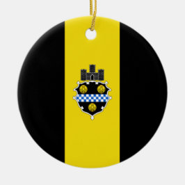 Stads vlag van Pittsburgh (Pennsylvania) Keramisch Ornament