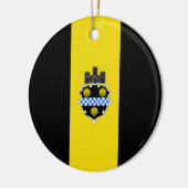 Stads vlag van Pittsburgh (Pennsylvania) Keramisch Ornament (Links)