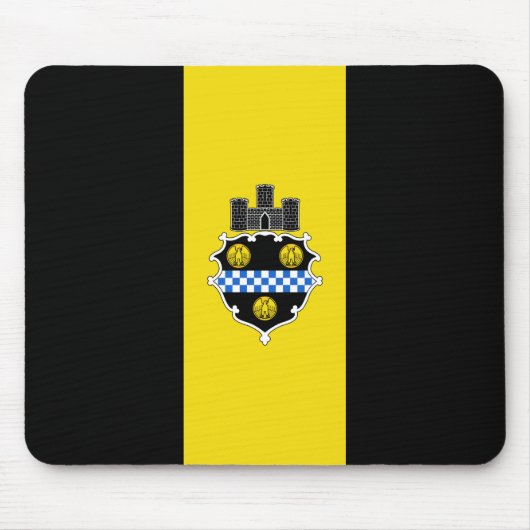 Stads vlag van Pittsburgh (Pennsylvania) Muismat (Voorkant)