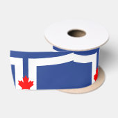 Stads vlag van Toronto (Canada) Satijnen Lint (Spoel)