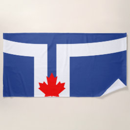 Stads vlag van Toronto (Canada) Strandlaken