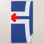 Stads vlag van Toronto (Canada) Strandlaken (Voorkant)
