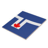 Stads vlag van Toronto (Canada) Tegeltje (Zijkant)