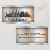 Stadsachtergrond | Metaal Visitekaartje (Voorkant / Achterkant)