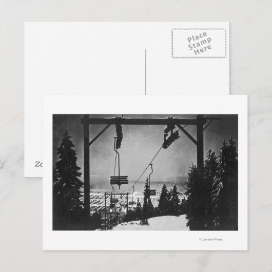 Stadsantenne van de voorzitter van de Crouse Mount Briefkaart (Voorkant / Achterkant)