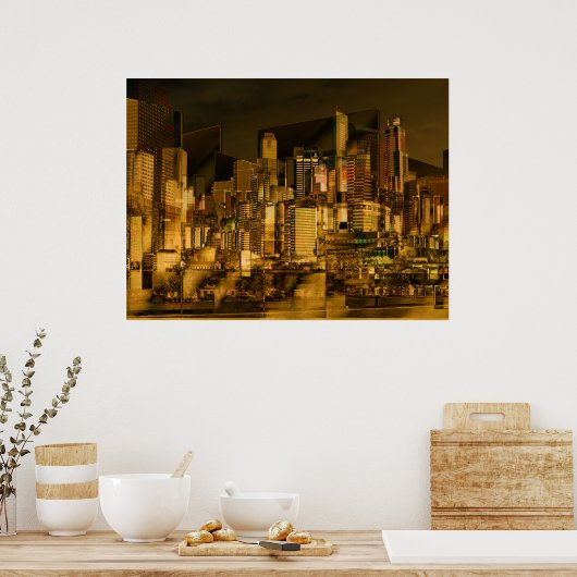 Stadsarchitectuur 1 poster (Keuken)