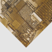 Stadsarchitectuur 2 Stappapier voor loskoppeling Tissuepapier (Detail)