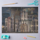 Stadsarchitectuur 3 — Weefselpapier Tissuepapier (Craft)