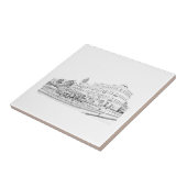 Stadsarchitectuurschets Tegeltje (Zijkant)