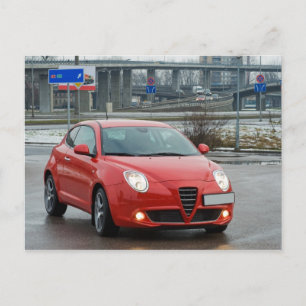 Stadsauto Briefkaart