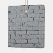 Stadsbakmuur gekleurd wit keramisch ornament (Links)