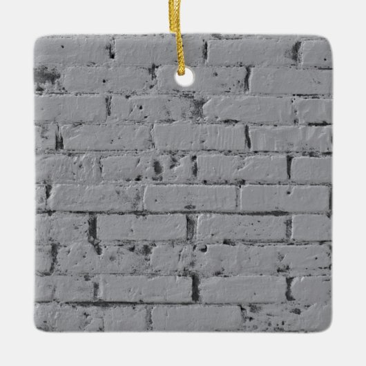 Stadsbakmuur gekleurd wit keramisch ornament (Voorkant)