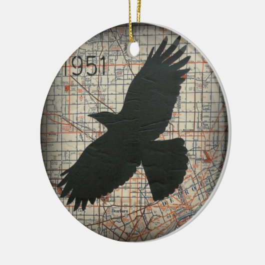 stadsbebouwing keramisch ornament (Links)