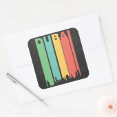 stadsbeeld van Dubai Vierkante Sticker (Envelop)